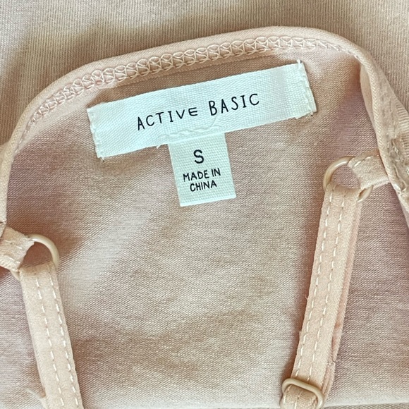 Active Basic Peach Pink Bodycon Mini Dress - Picture 4 of 5